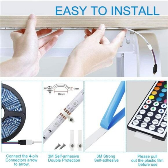 Color Changing 16.4FT RGB LED Light Strip - Picture 3 of 7